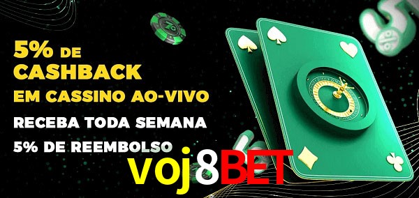 Promoções do cassino ao Vivo voj8bet